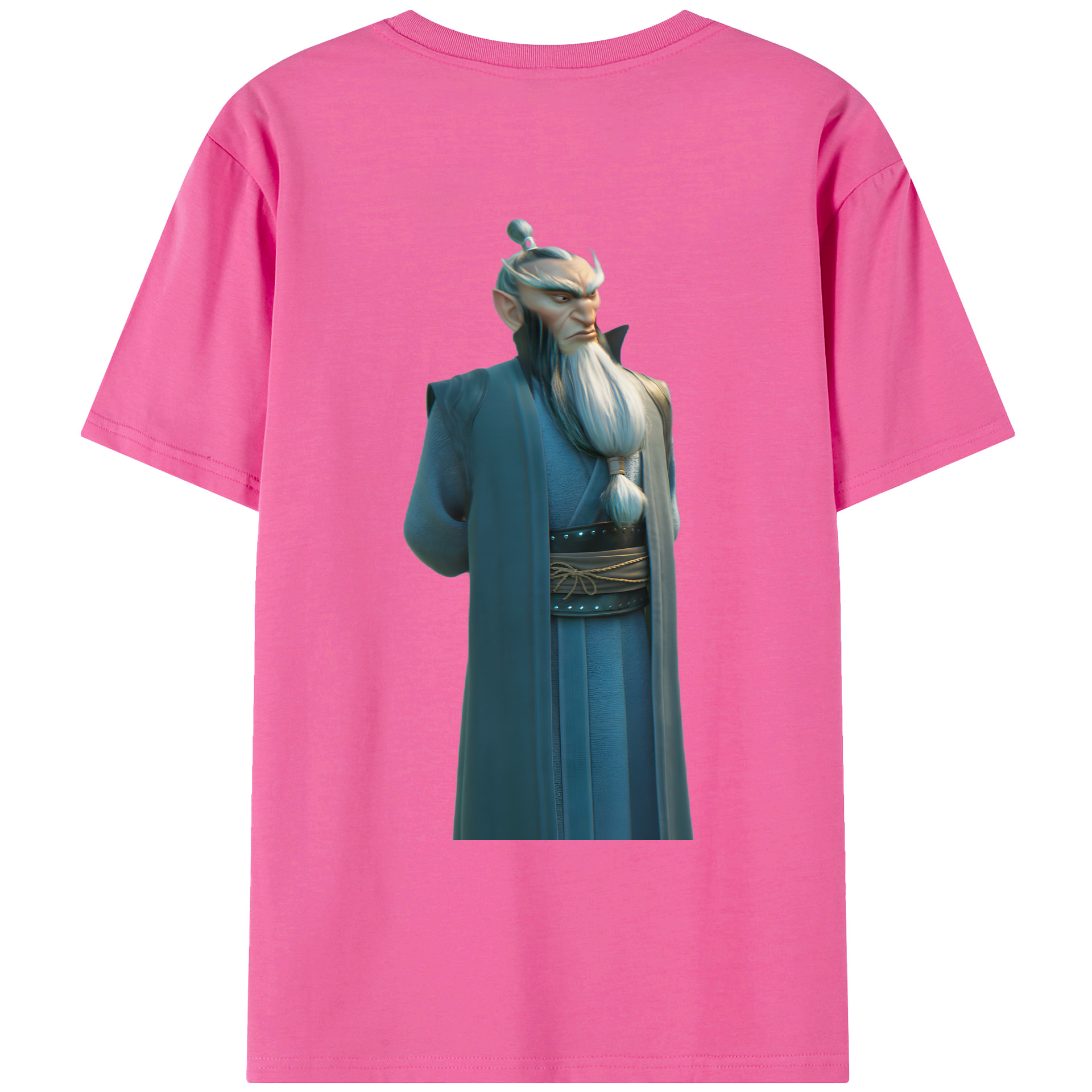（画像用） Ne Zha 2 ナタ 魔童の大暴れ レディース半袖Tシャツ(バックプリント)